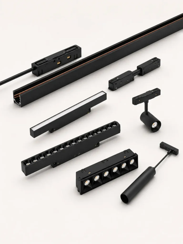Magnetic Track Lighting System Modular Components