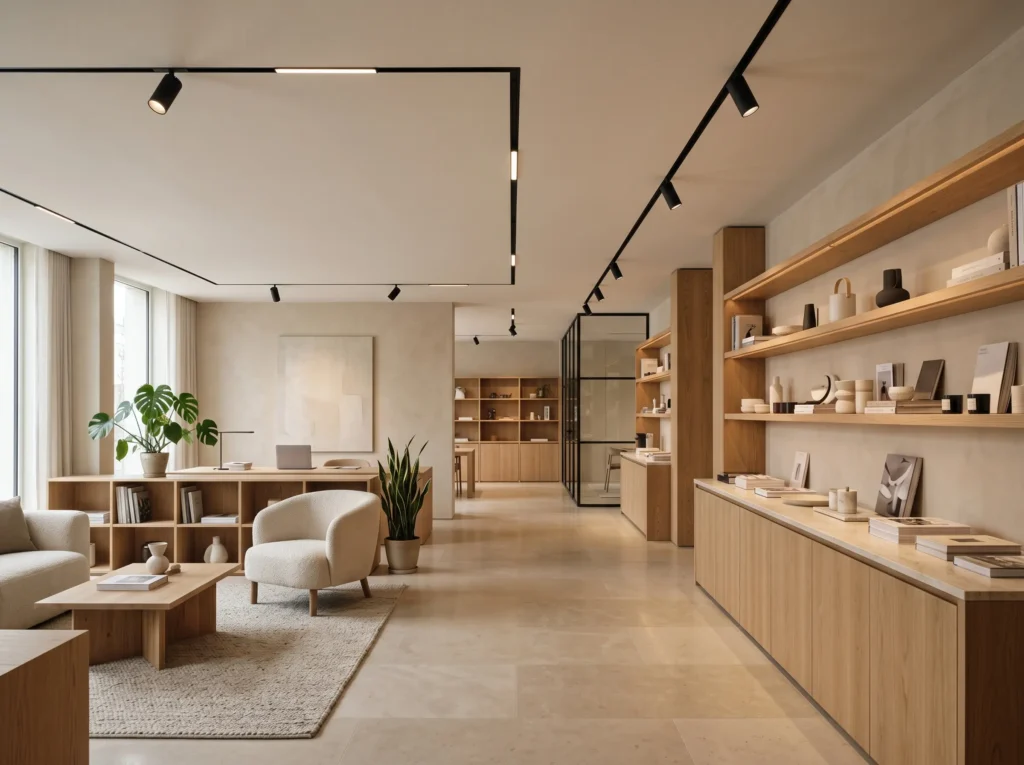 magnetic track lighting for office or retail space with flexible layout and display lighting magnetic track lighting for office or retail space with flexible layout and display lighting